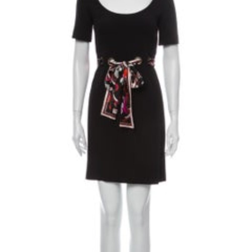 Emilio Pucci Black Silk Dress, Size S/4